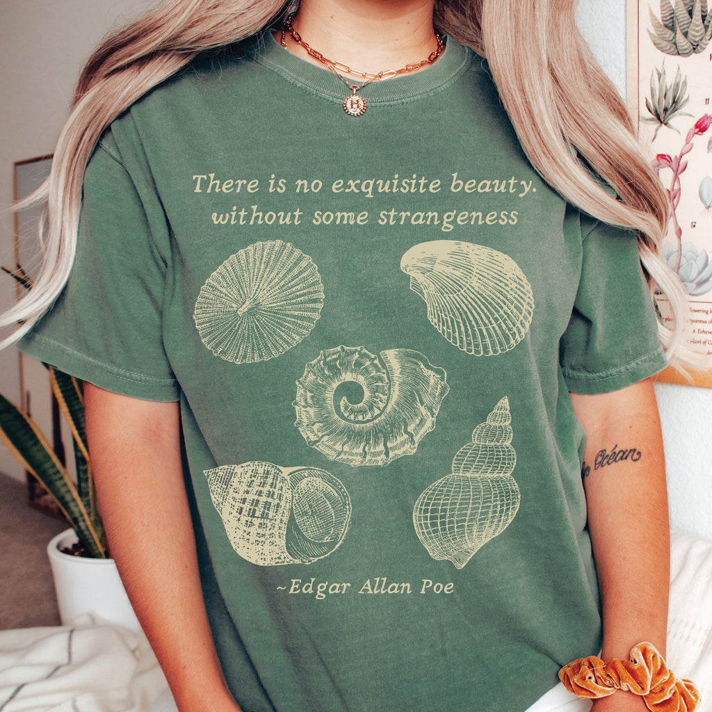 Edgar Allan Poe Sea Shells T-Shirt