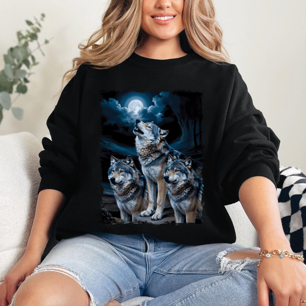 Wolves Howling Moon Sweatshirt