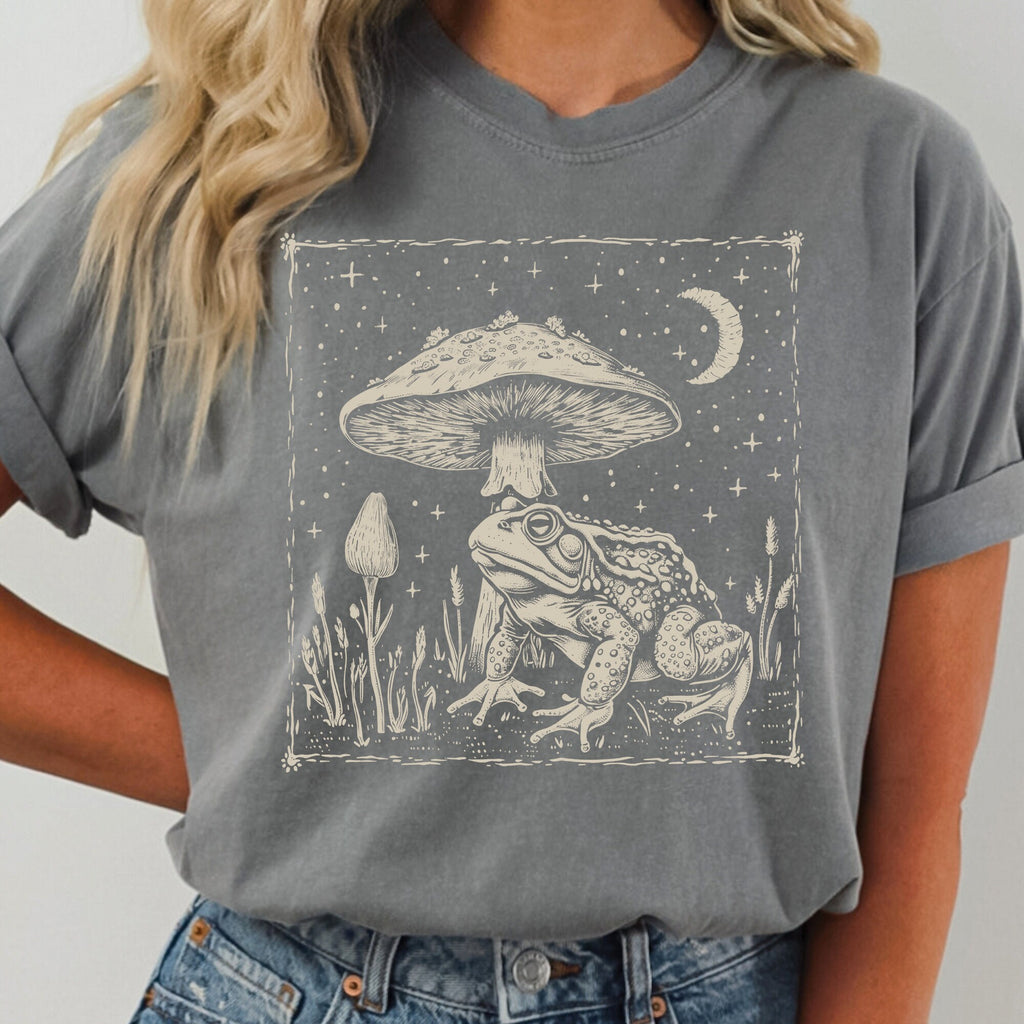 Celestial Frog Mushroom Shirt