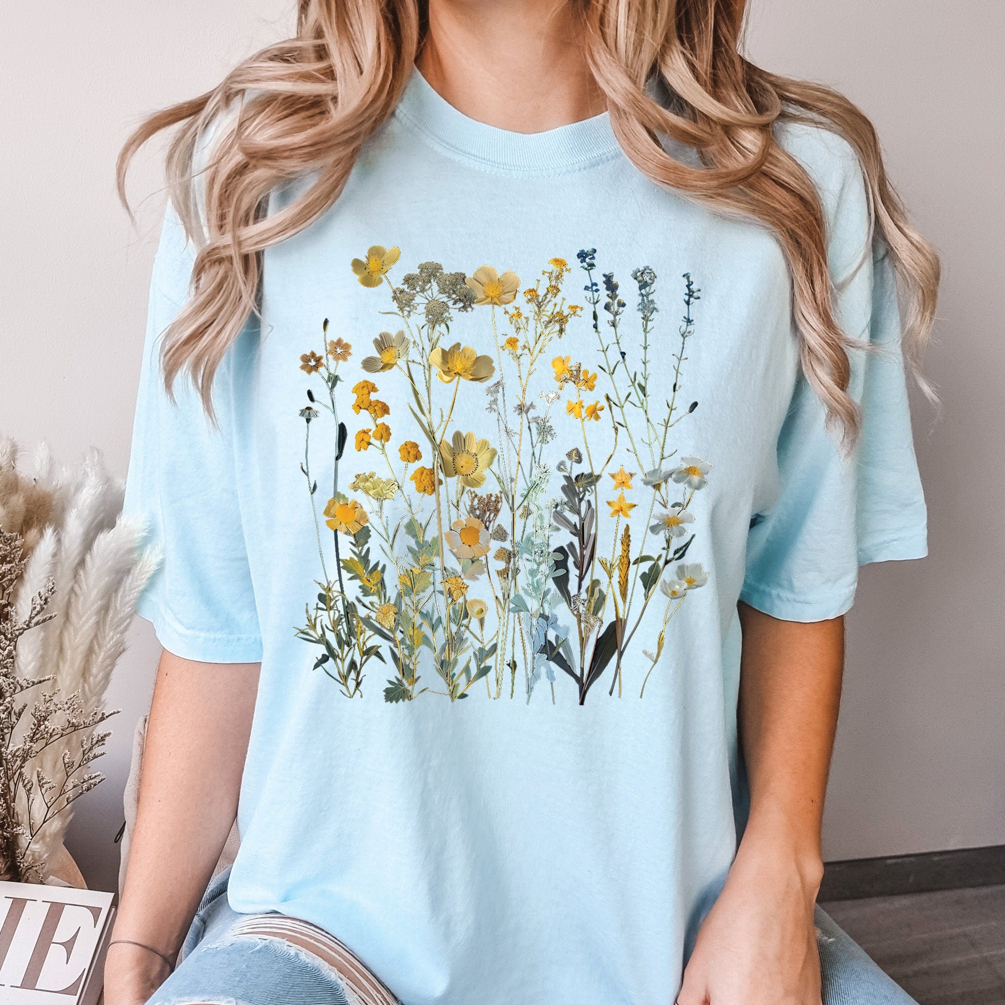 Boho Wildflowers Comfort Colors Shirt