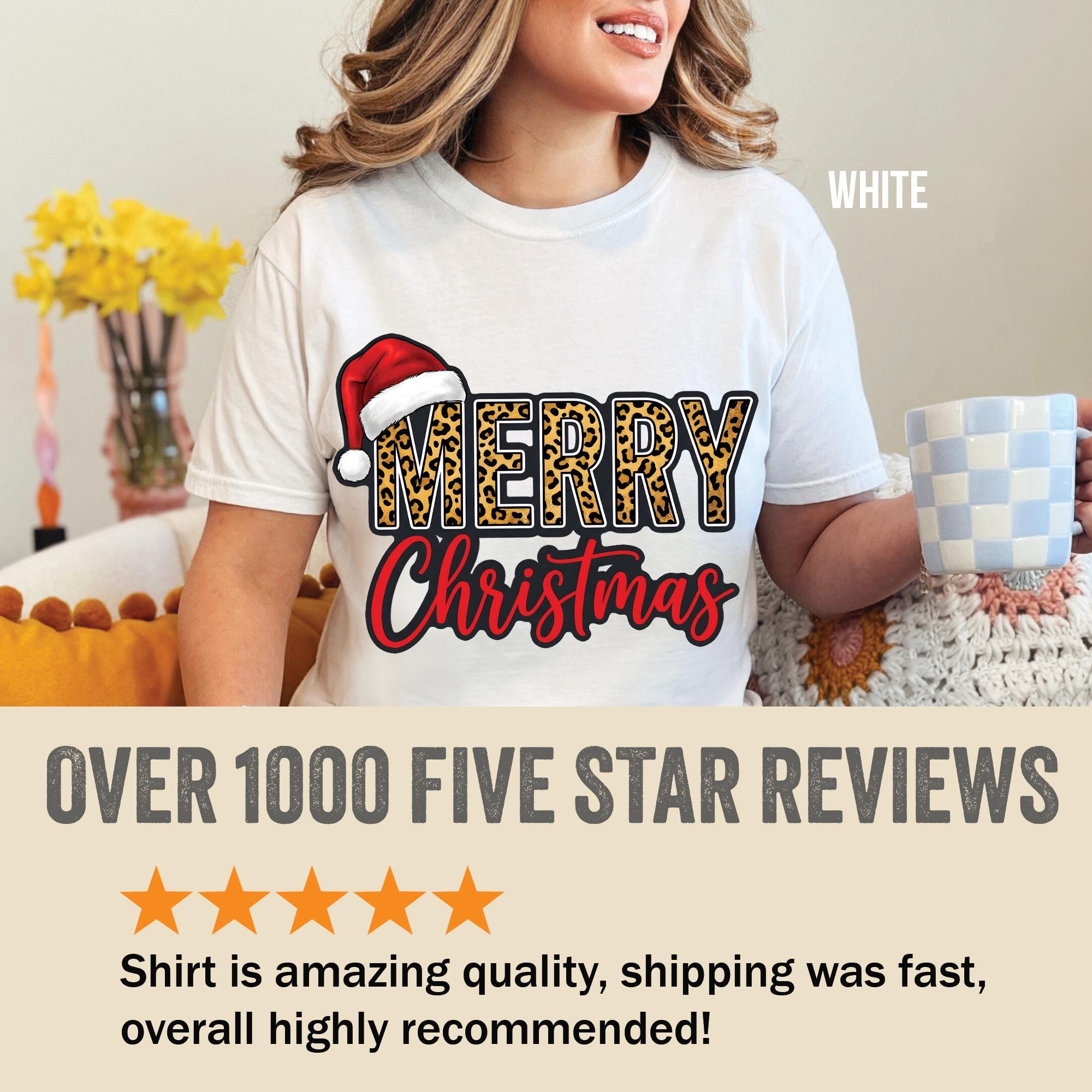 Leopard Merry Christmas T-Shirt