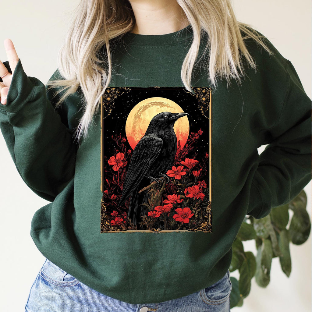 Gothic Crow Sweatshirt