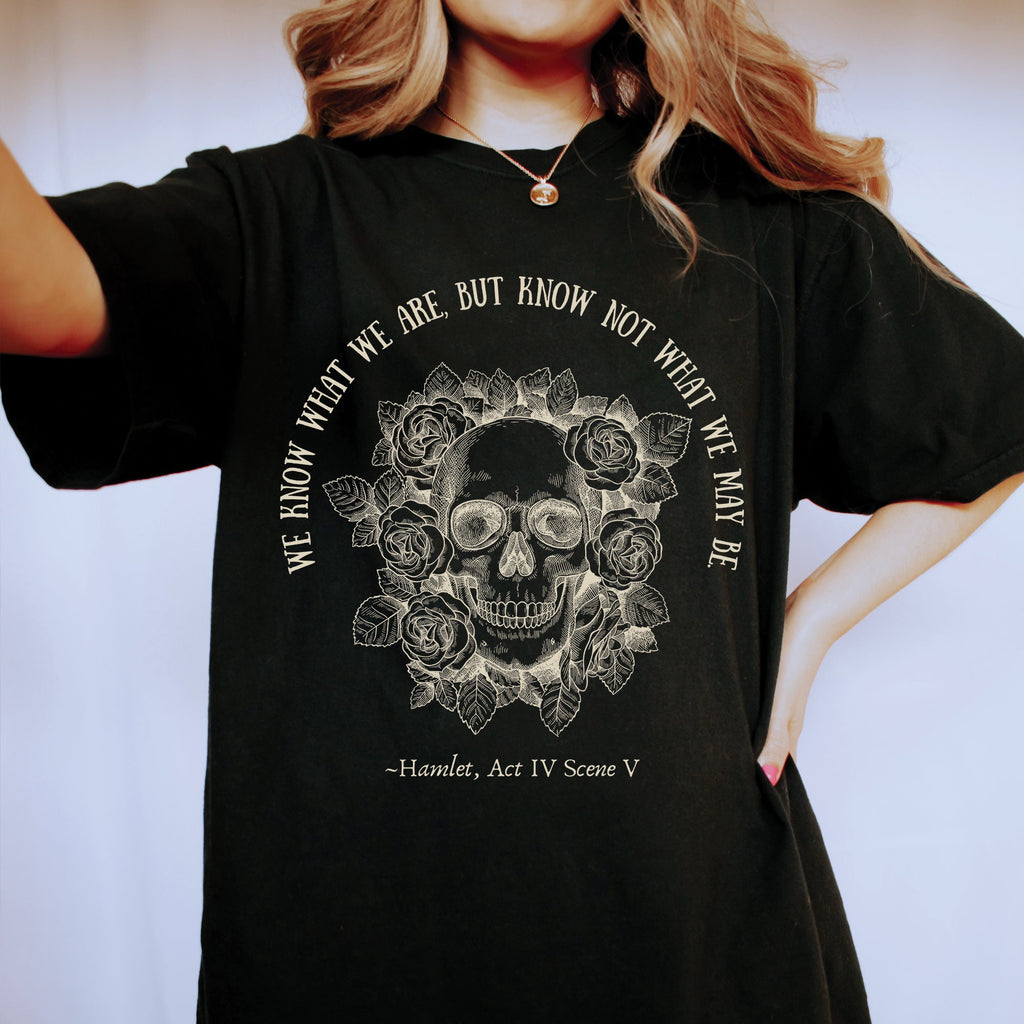 Shakespeare Skull Roses T-Shirt