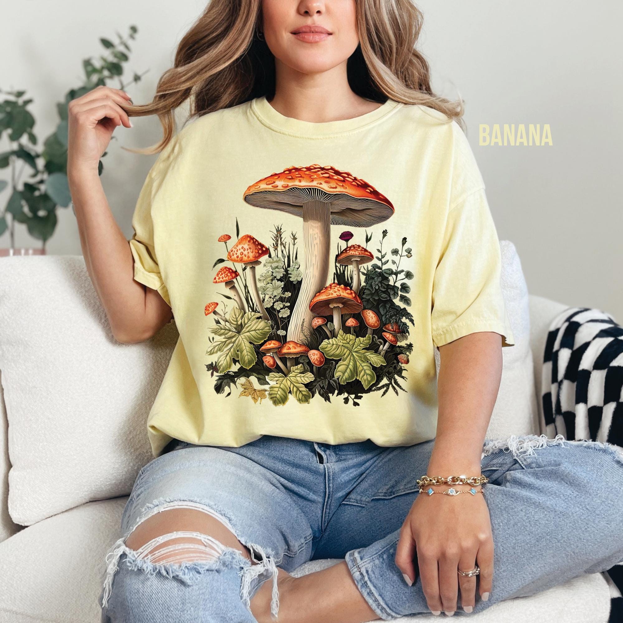 Cottagecore Mushroom Forest T-Shirt