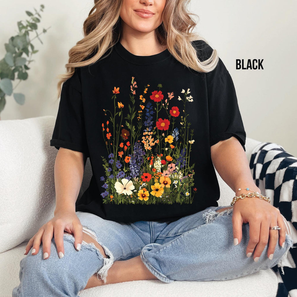 Wildflowers Botanical Floral T-Shirt