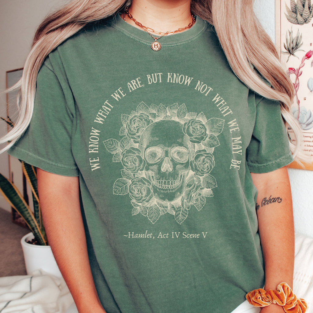 Shakespeare Skull Roses T-Shirt