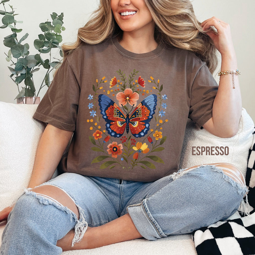 Floral Butterfly T-Shirt