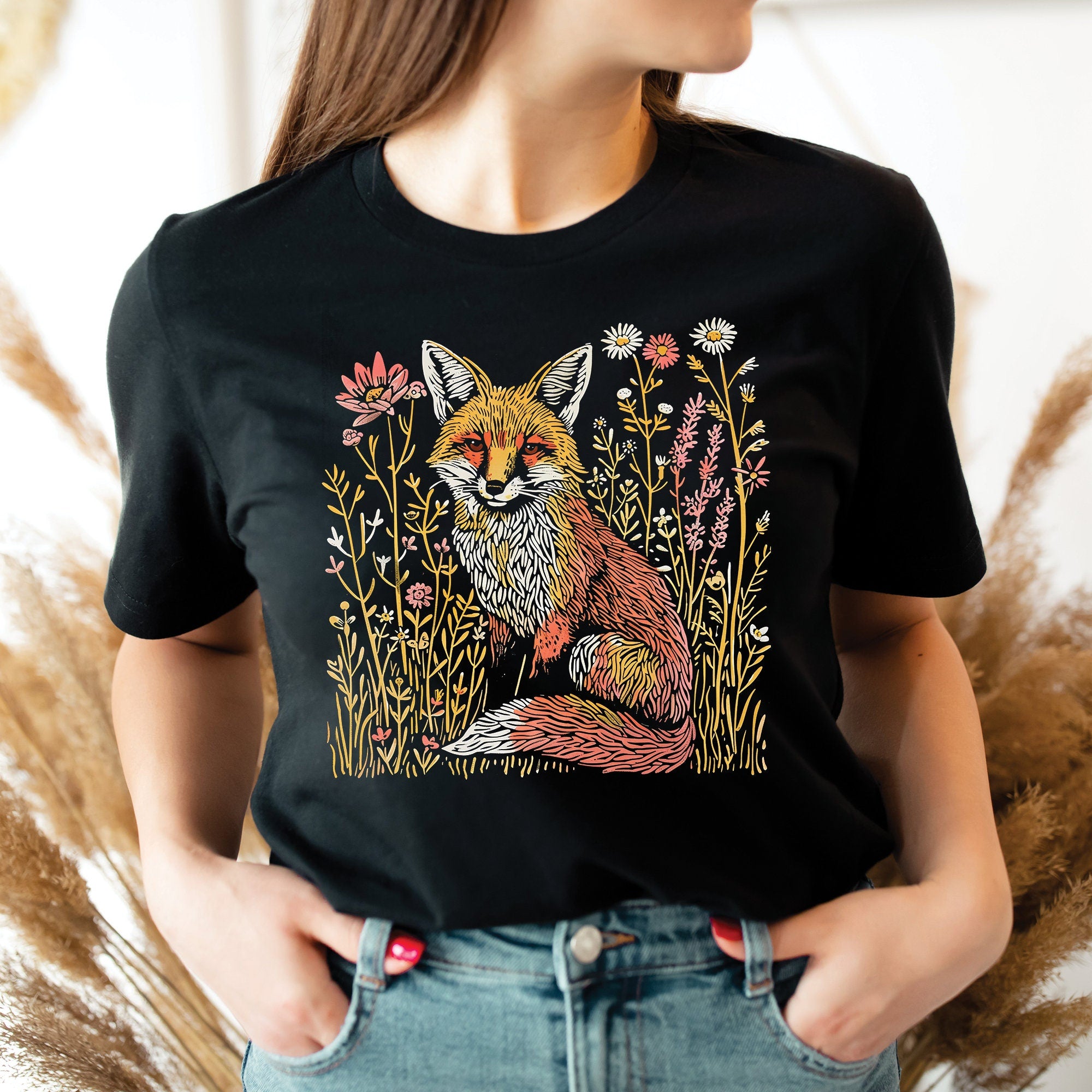 Vintage Fox Graphic T-Shirt