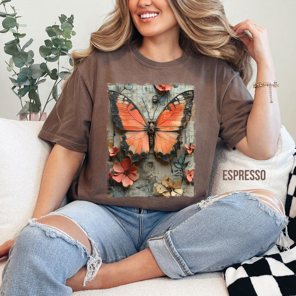 Vintage Butterfly Graphic T-Shirt