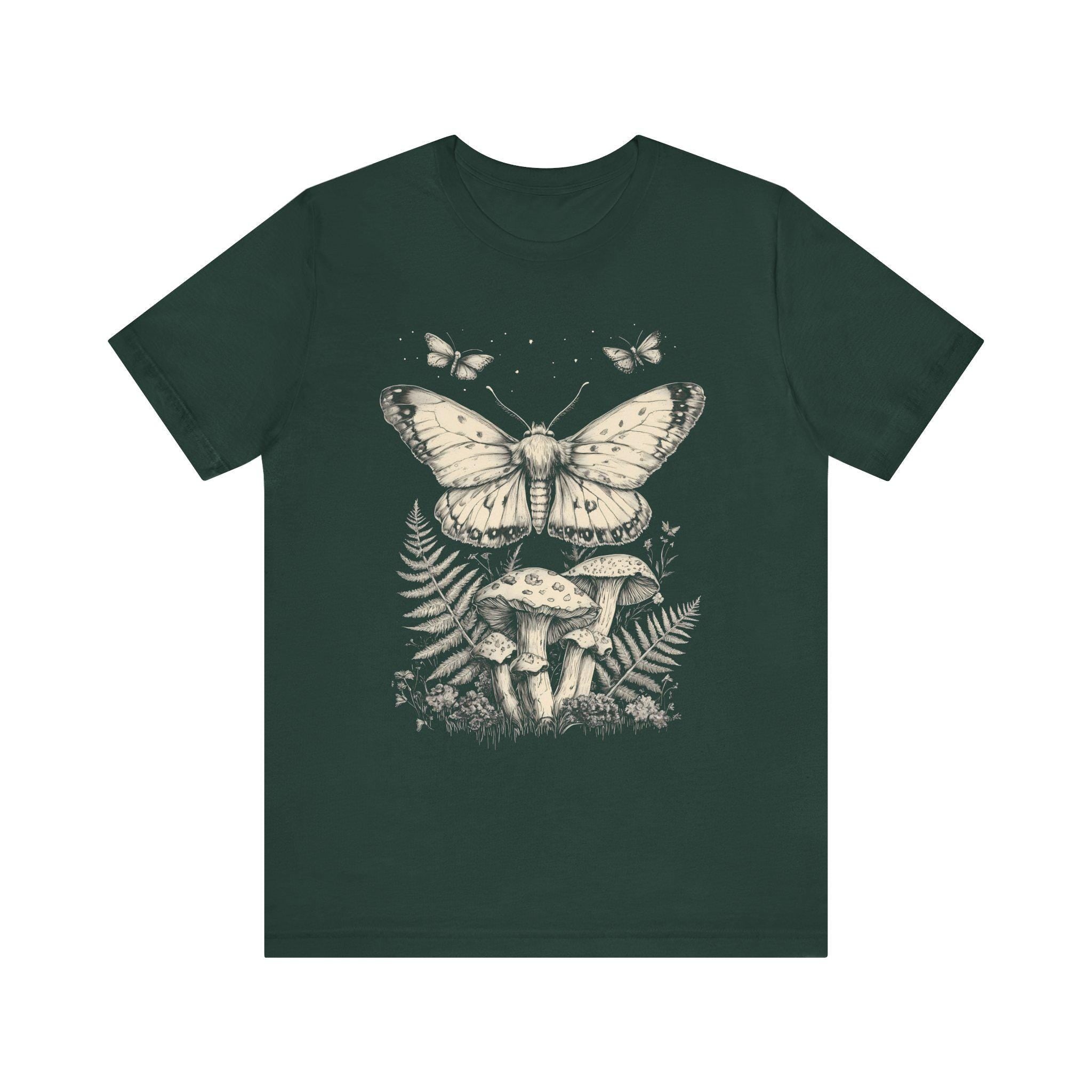 Moth and Mushroom Graphic Shirt