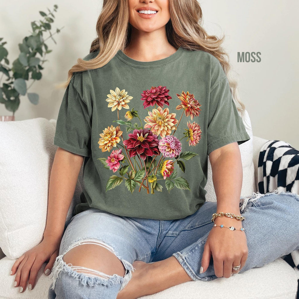 Dahlia Flowers T-Shirt
