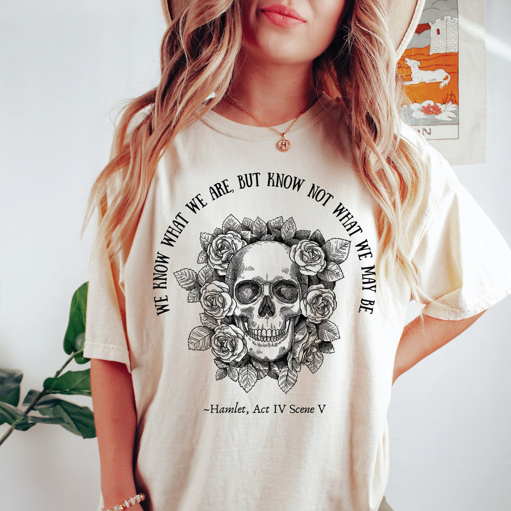 Shakespeare Skull Roses T-Shirt