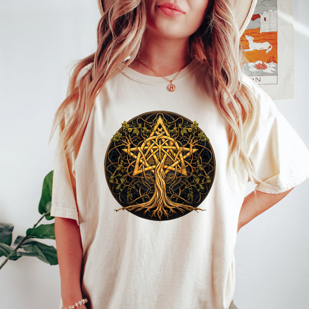 Vintage Wiccan Alchemy Tree Shirt