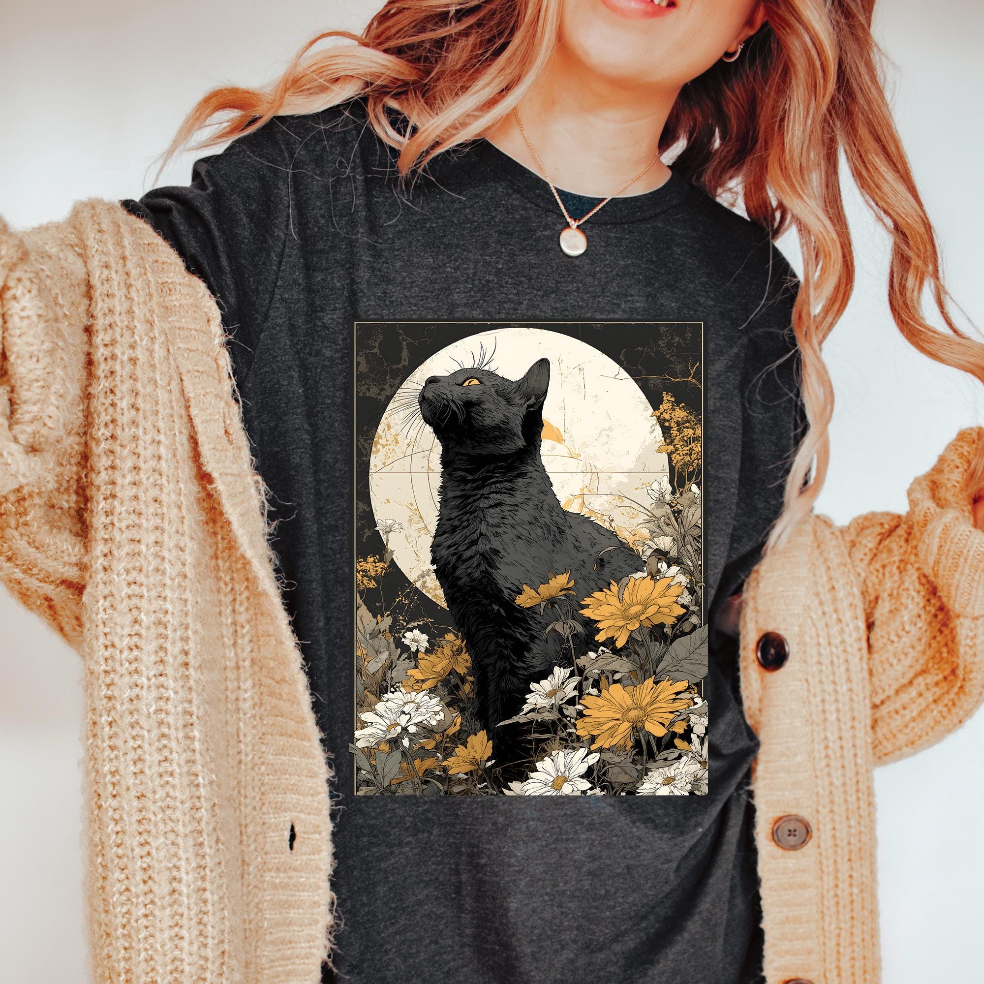 Cat Flowers T-Shirt