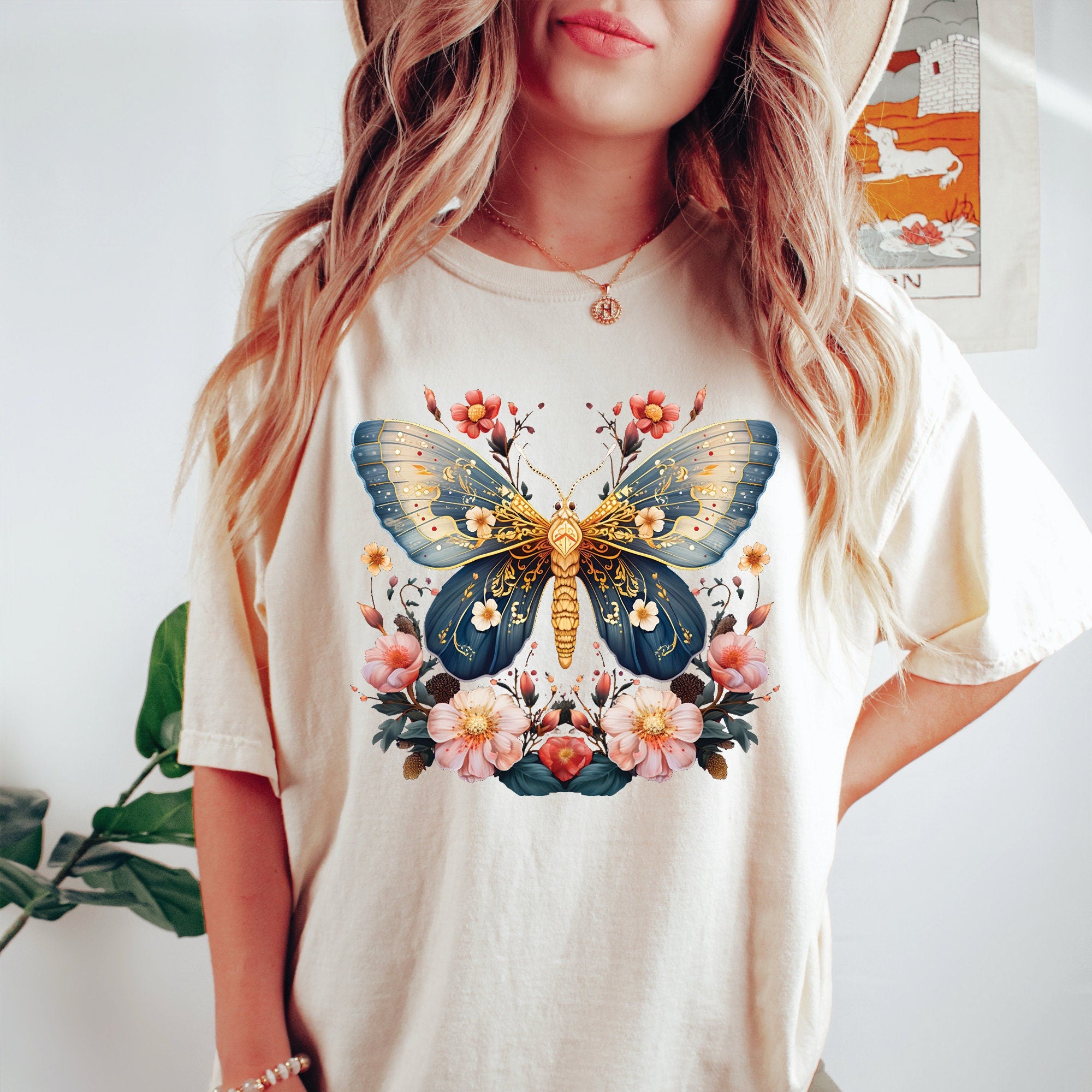 Floral Moth T-Shirt