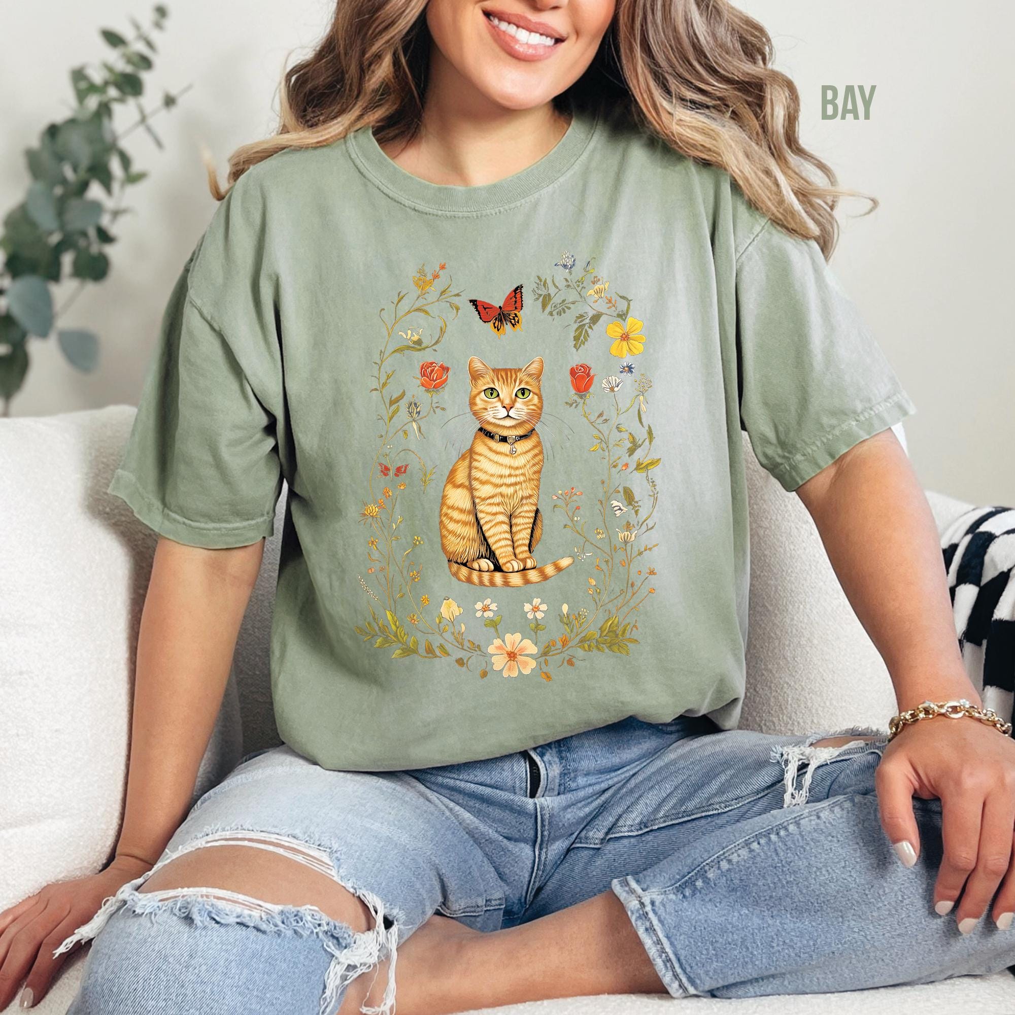 Cottagecore Cat Shirt