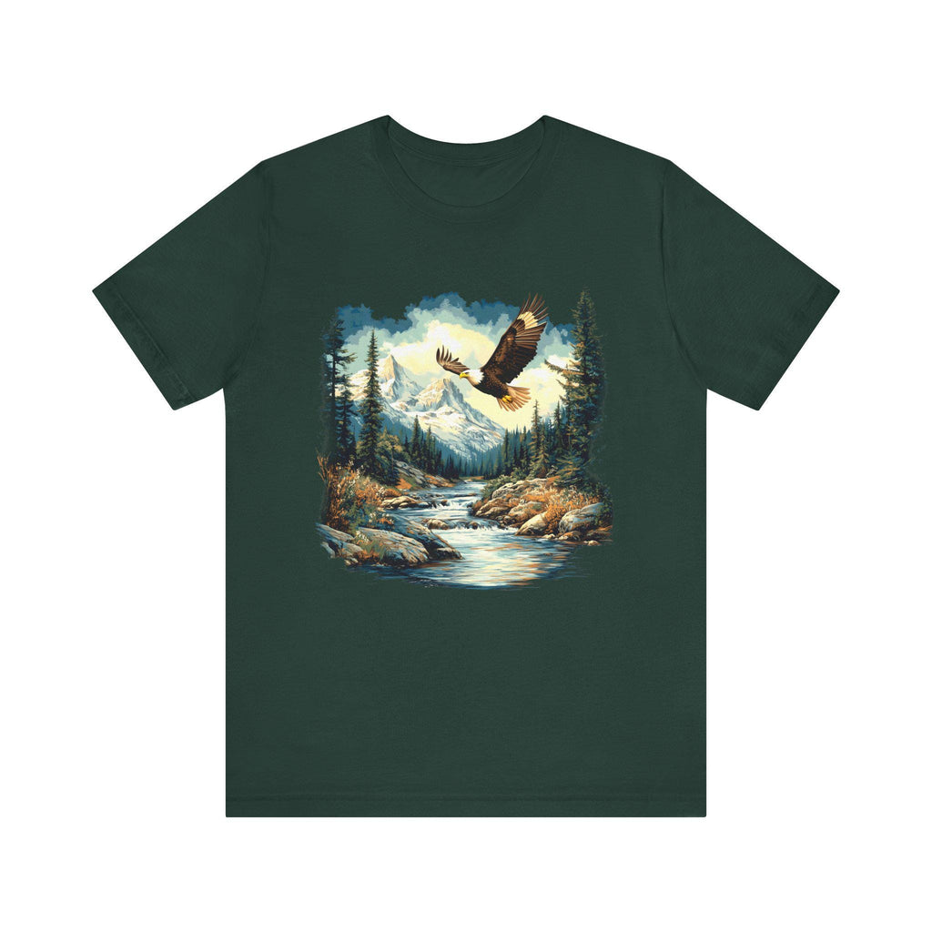 Bald Eagle Mountain Scene T-Shirt