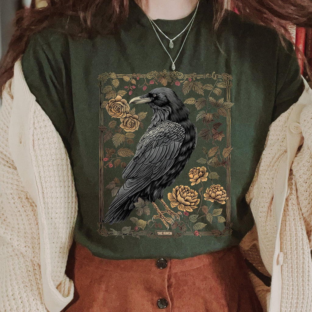 Vintage Raven Gothic T-Shirt