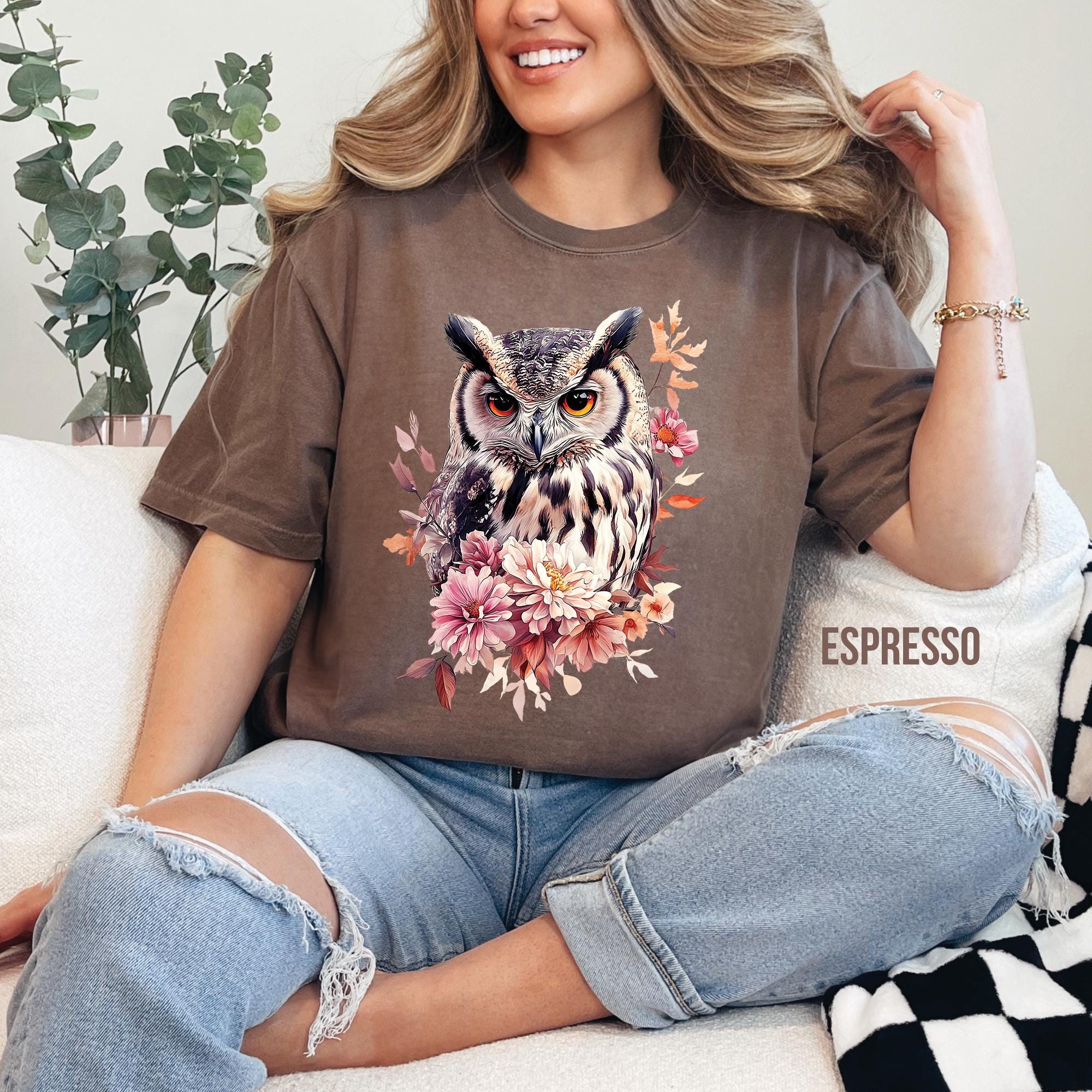 Floral Owl Shirt