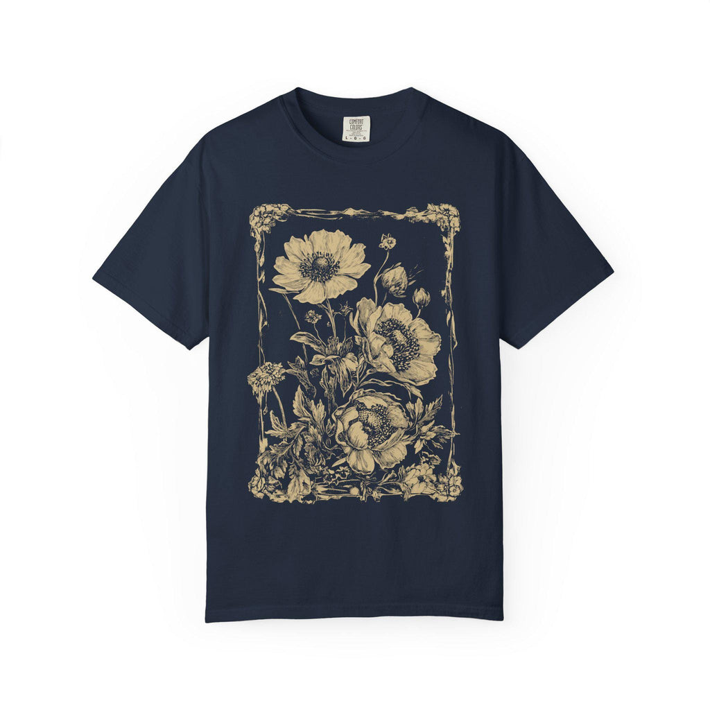Vintage Retro Dahlias T-Shirt