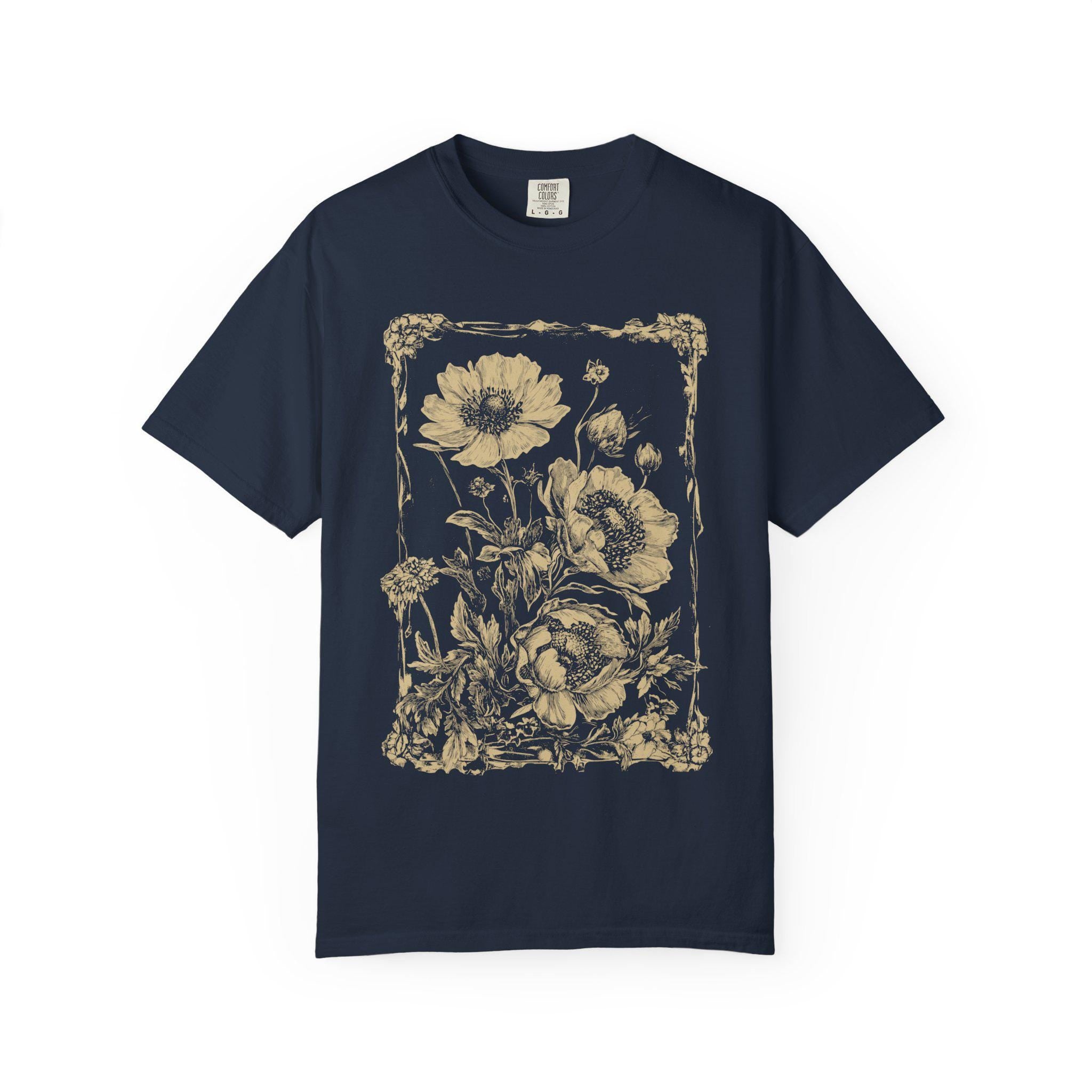 Vintage Retro Dahlias T-Shirt