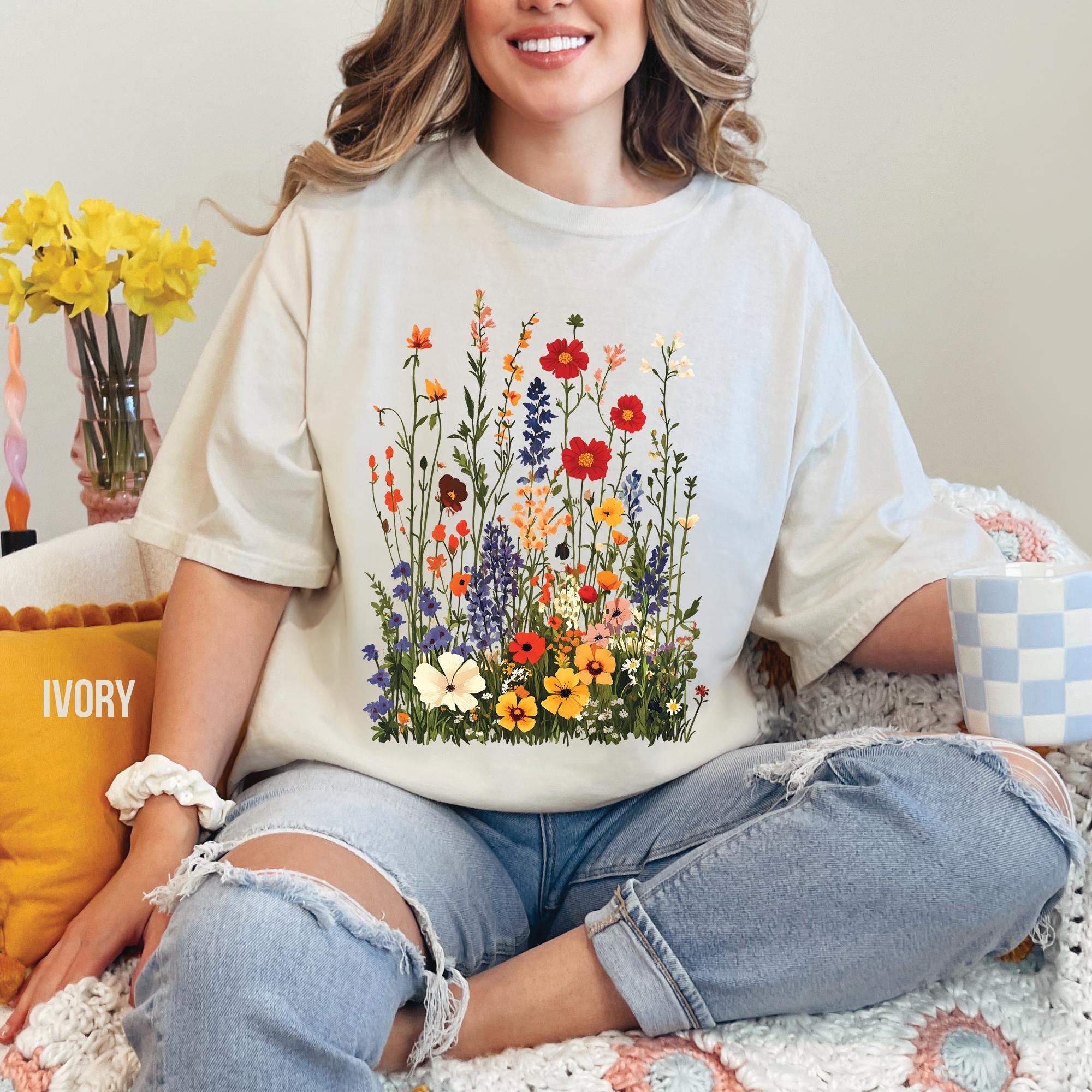 Wildflowers Botanical Floral T-Shirt