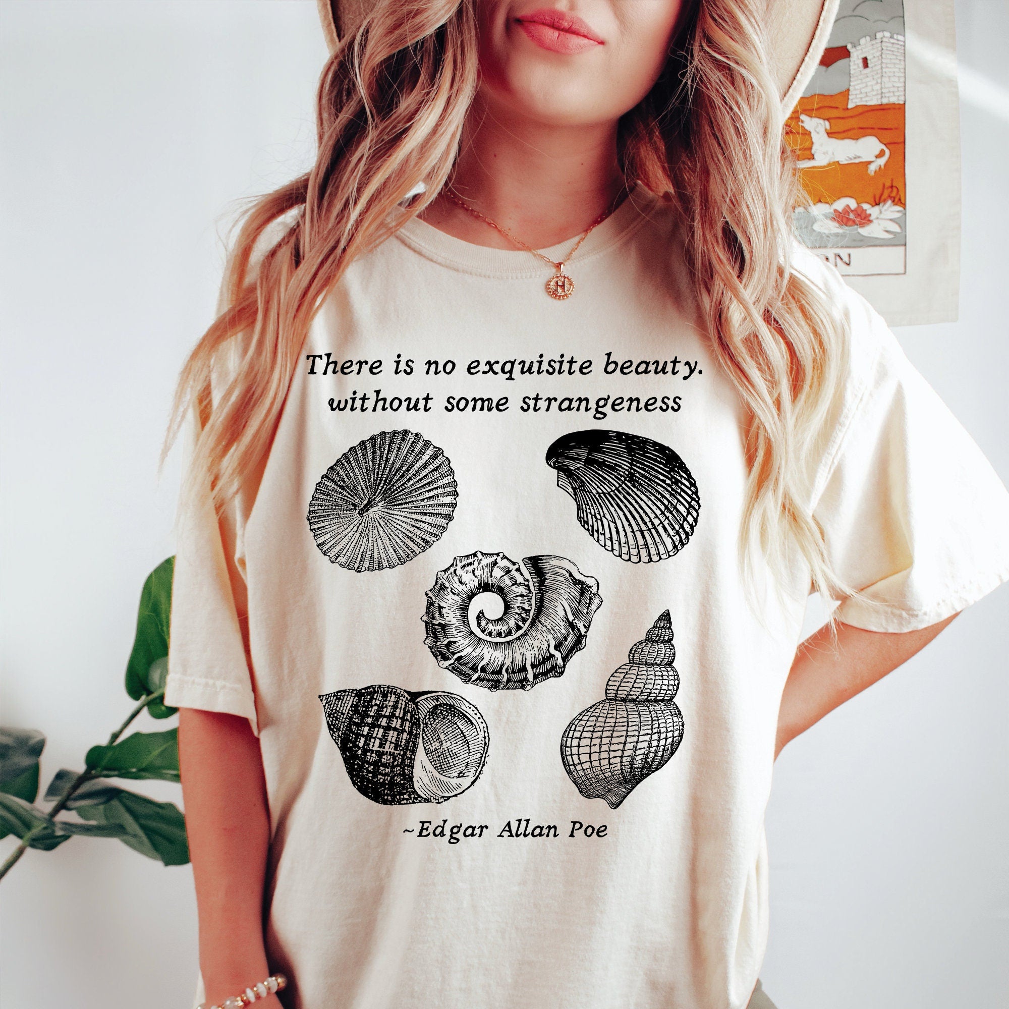 Edgar Allan Poe Sea Shells T-Shirt