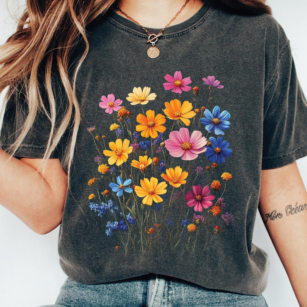 Vintage Boho Flowers T-Shirt