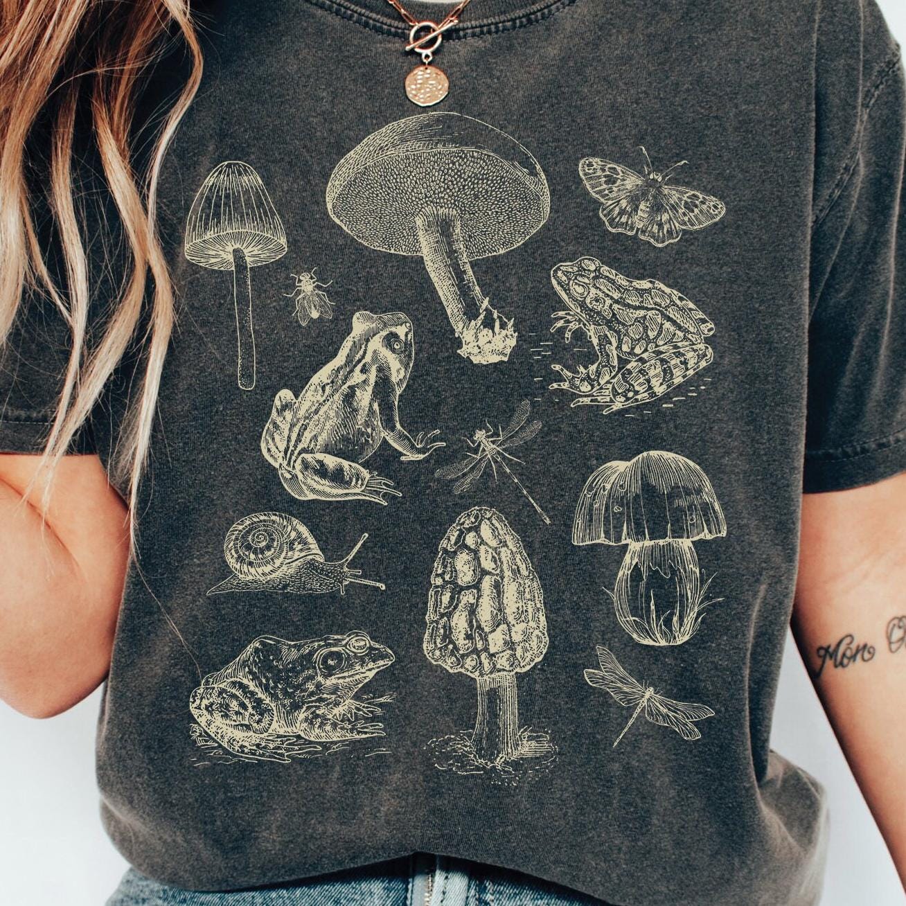 Frog Mushroom Goblincore Shirt
