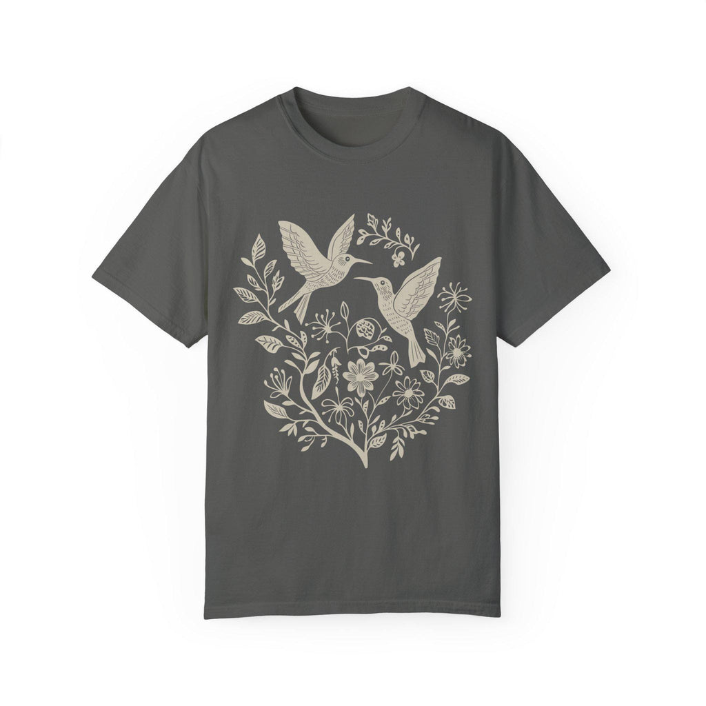 Folk Art Birds and Flowers Shirt