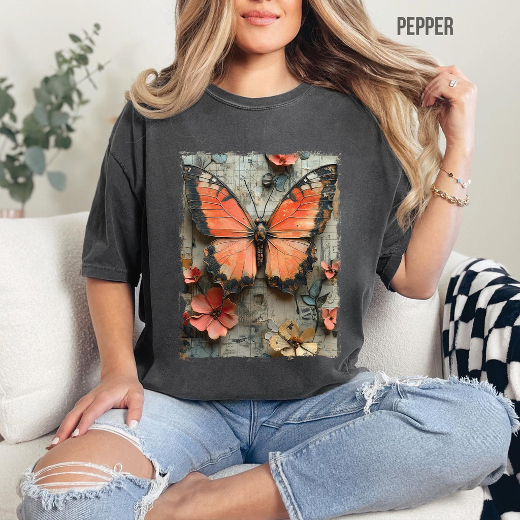 Vintage Butterfly Graphic T-Shirt