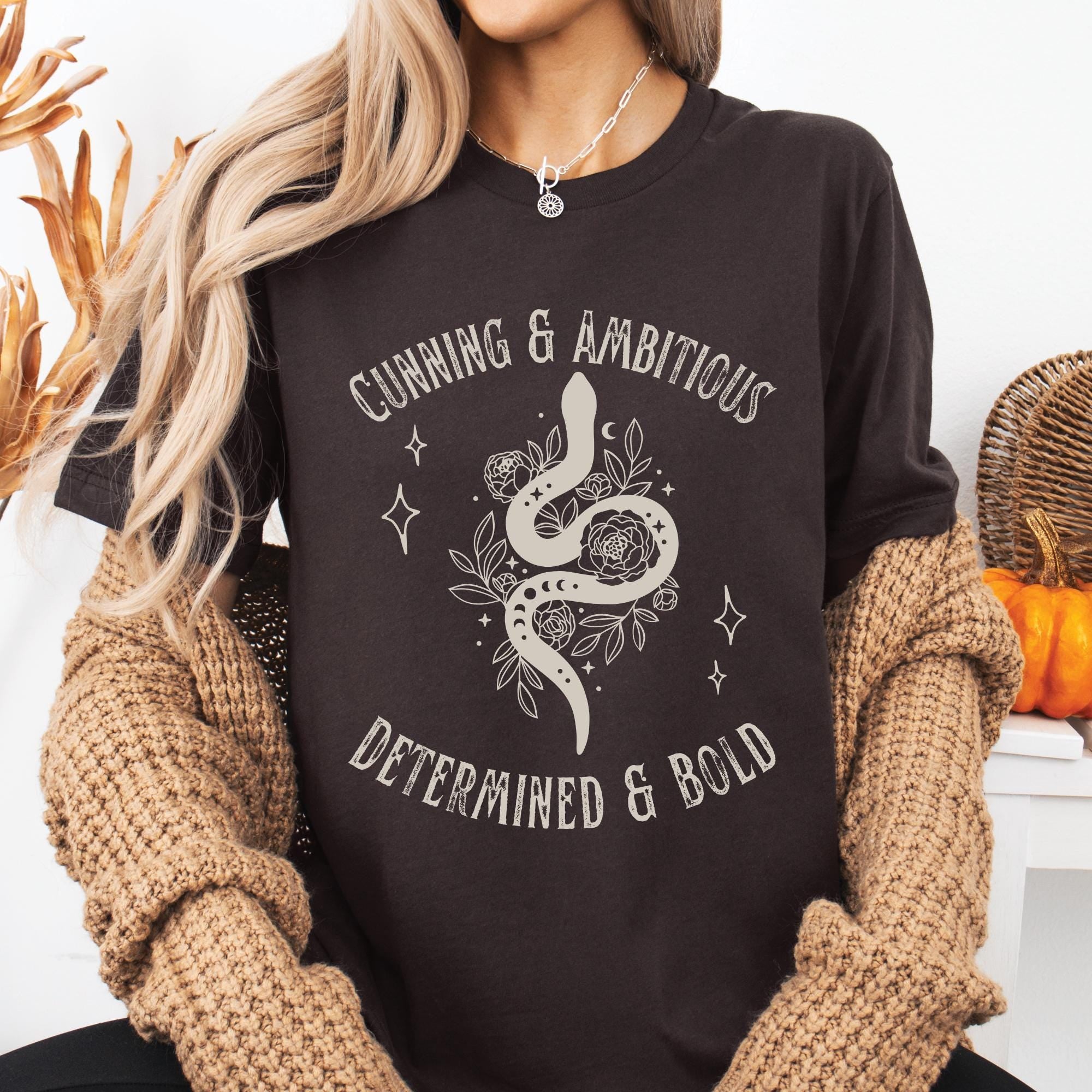 Mystical Snake & Roses Wizard School T-Shirt