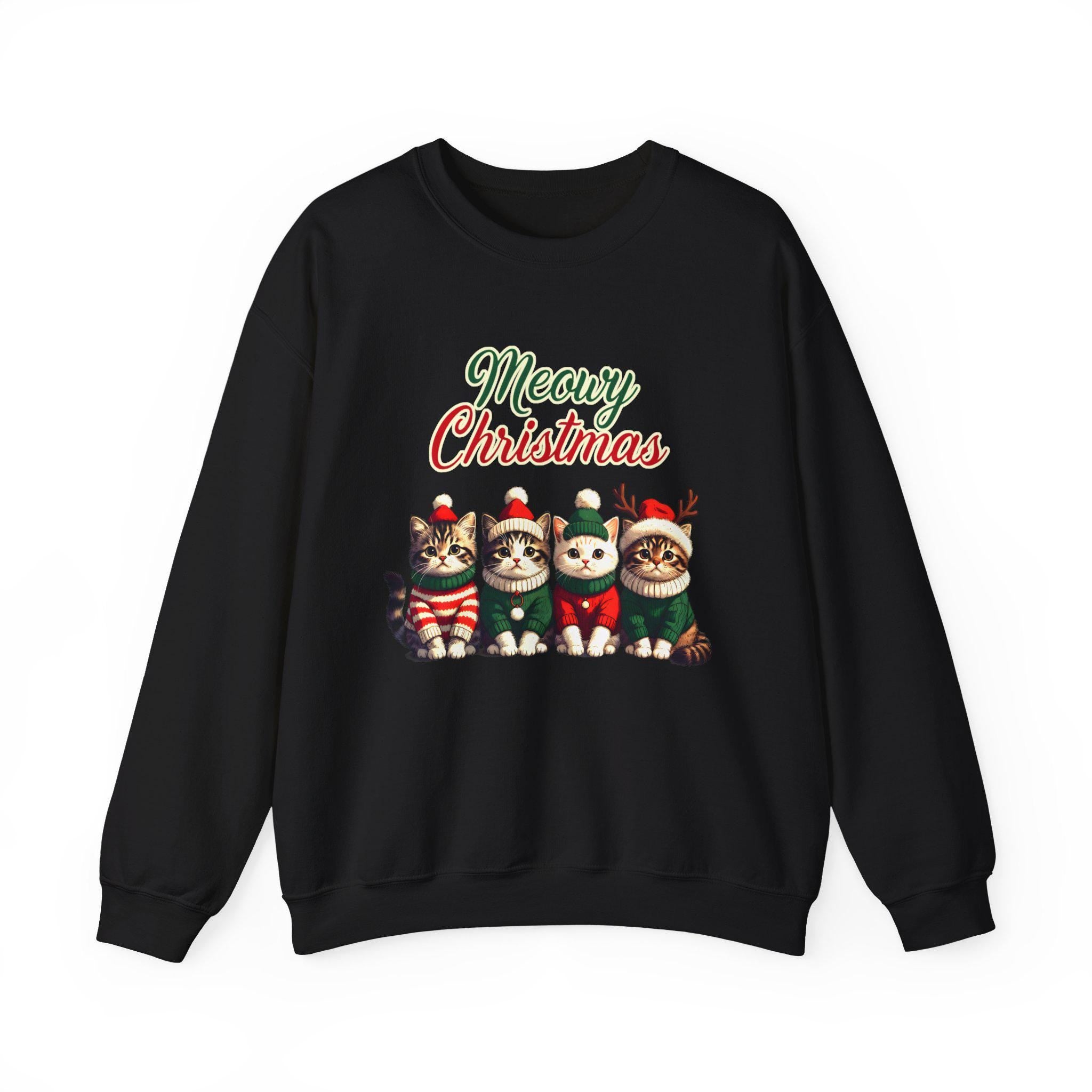 Meowy Christmas Cat Sweatshirt