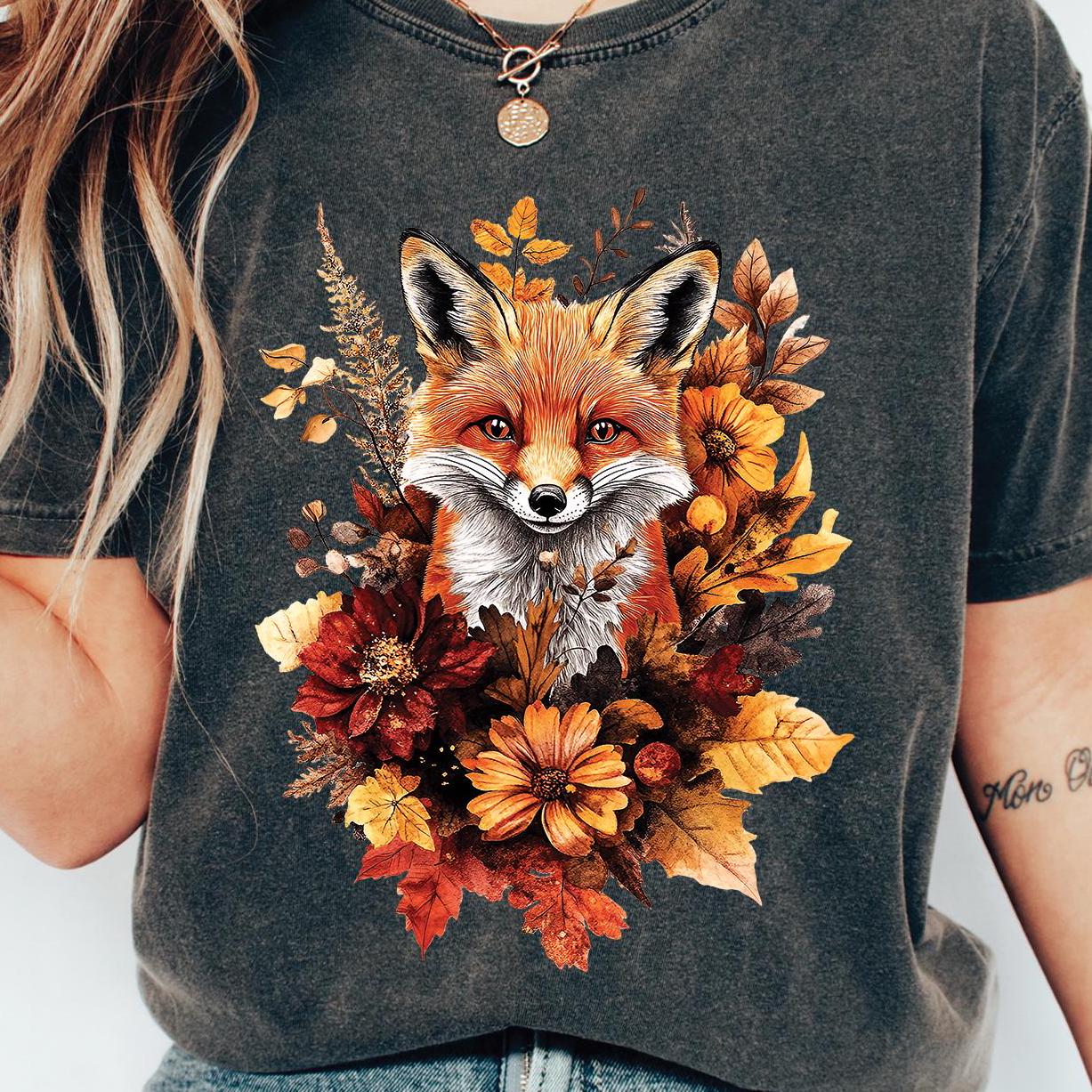 Floral Fox Shirt