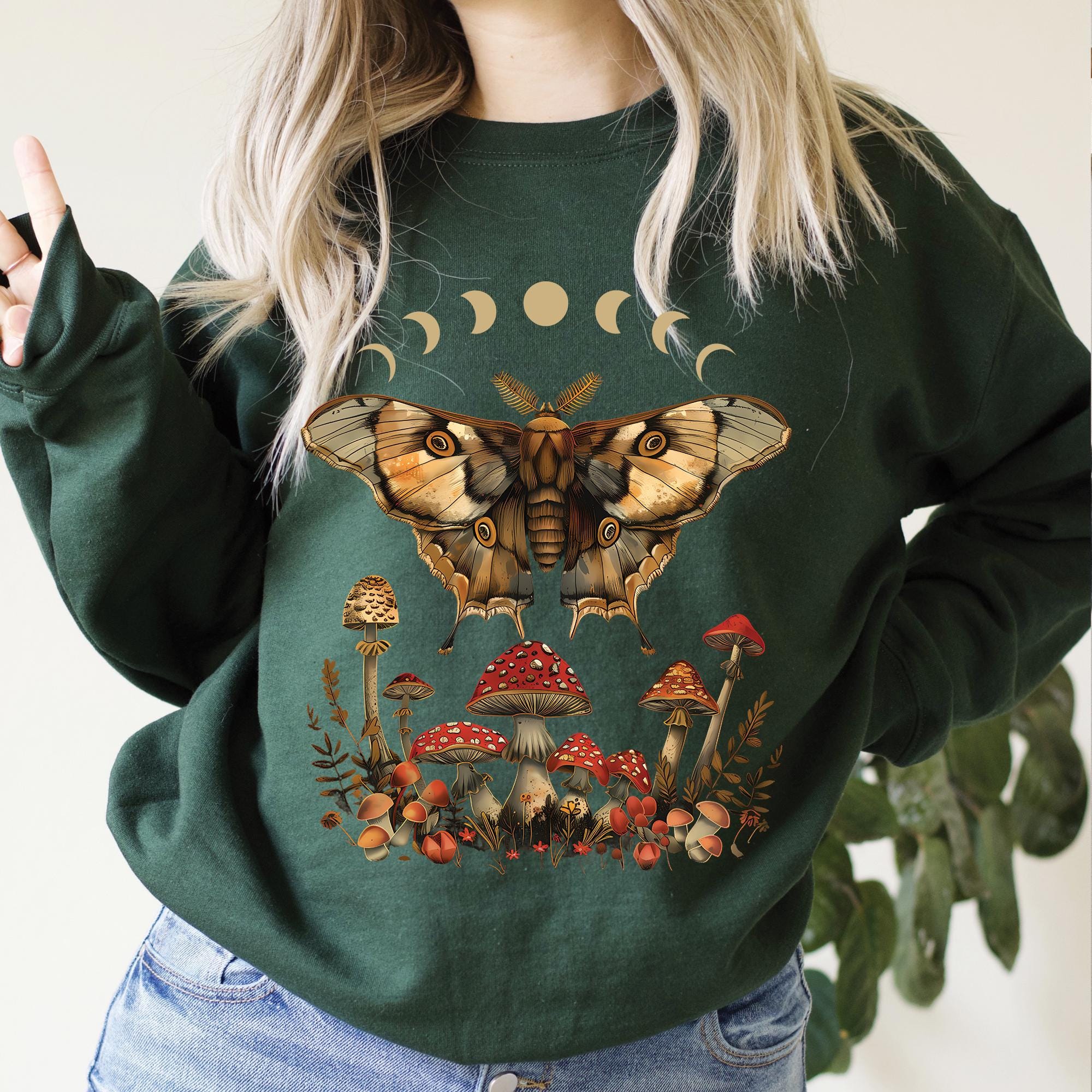 Moth Moon Phase Sweatshirt