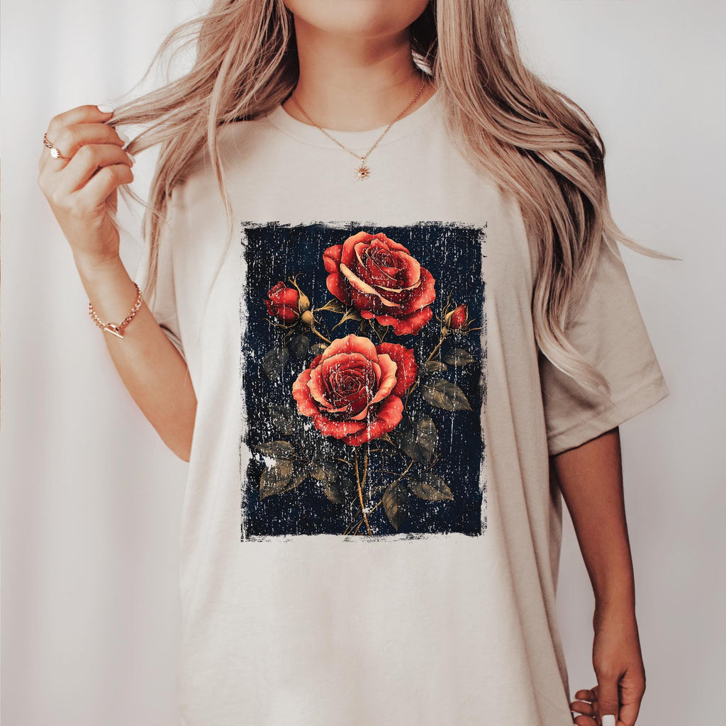 Vintage Roses Gothic T-Shirt