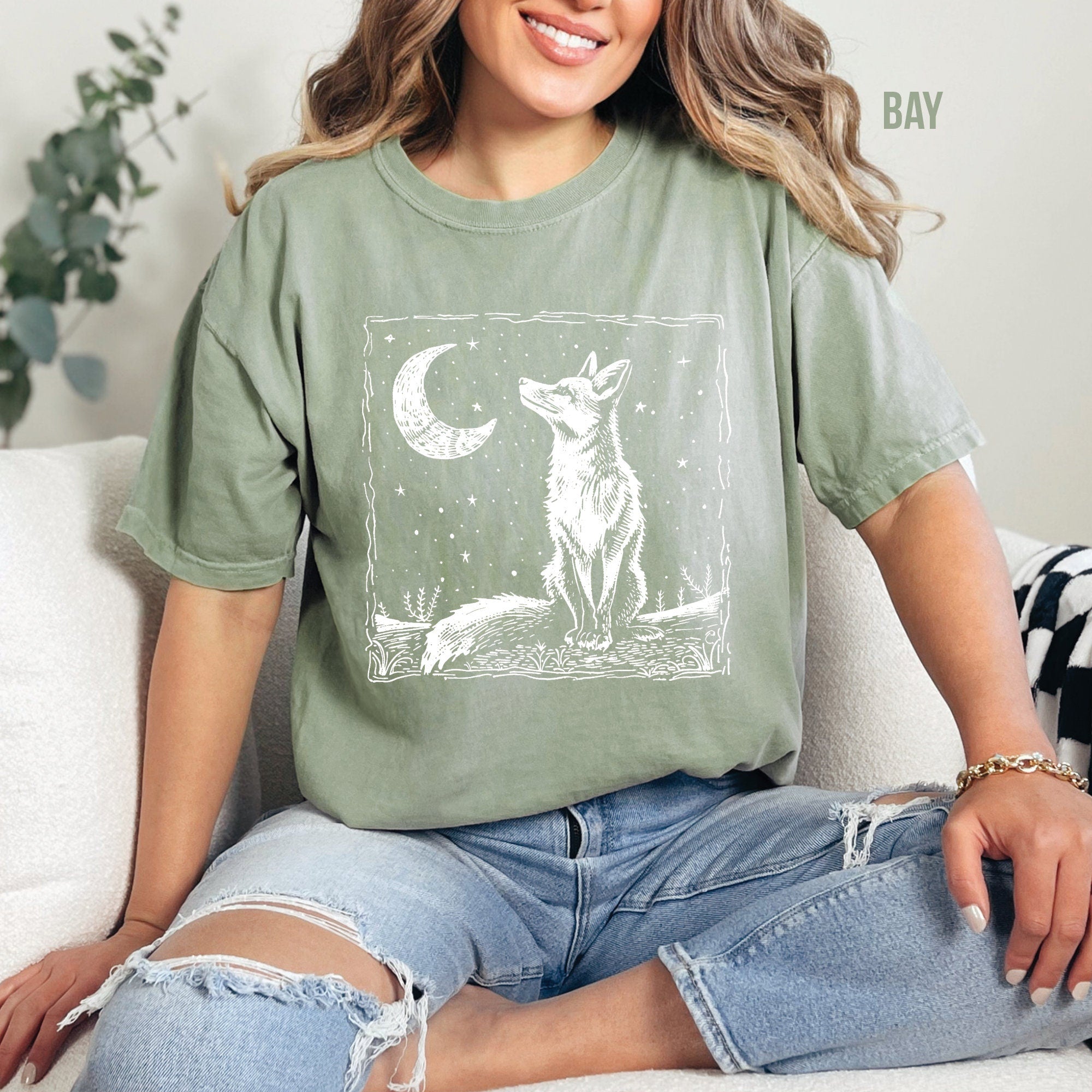 Vintage Fox & Moon T-Shirt