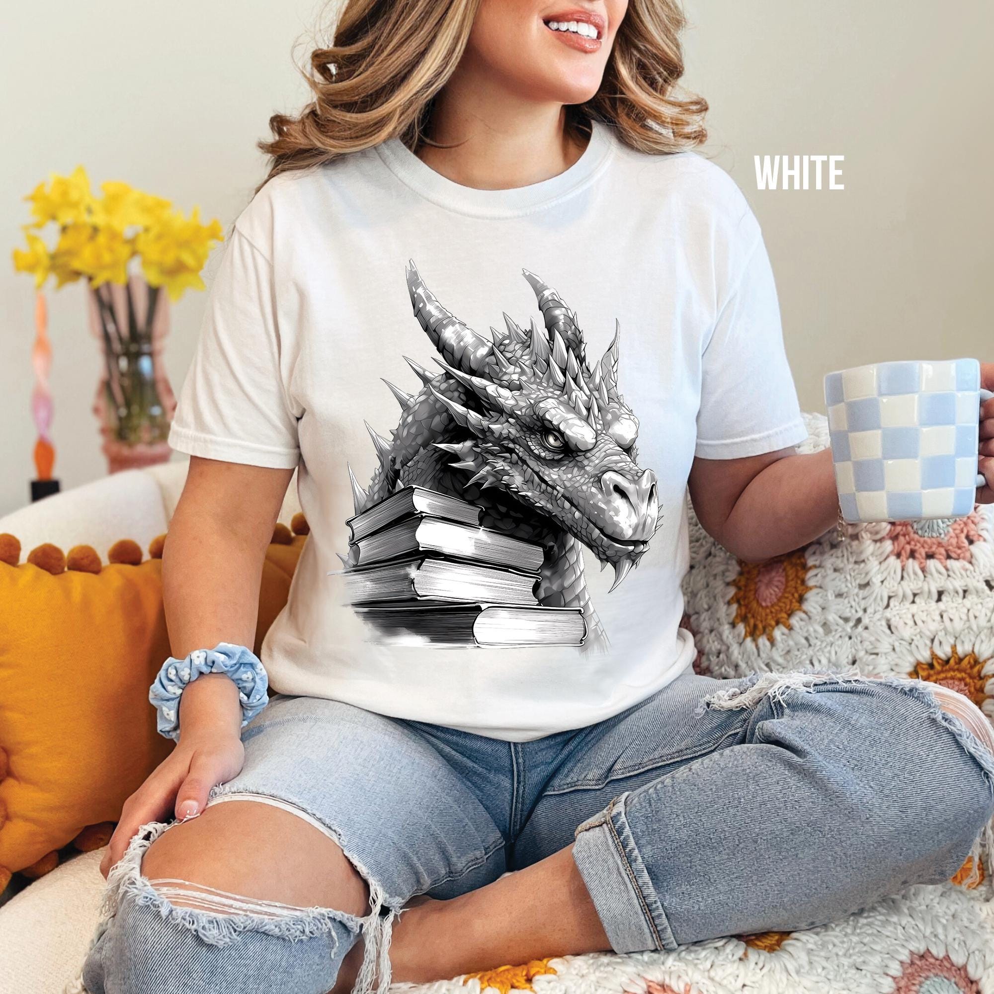 Book Dragon Comfort Colors T-Shirt