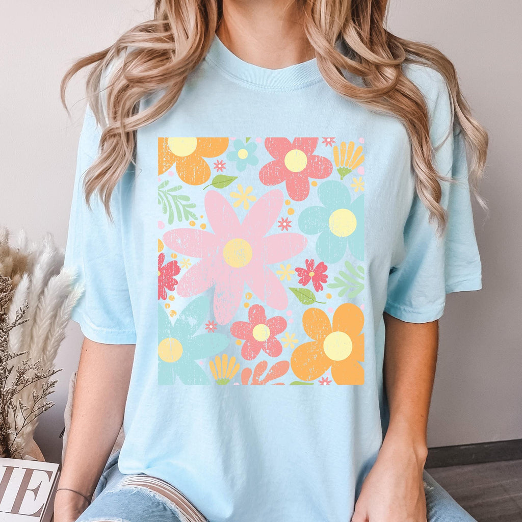 Boho Wildflowers Graphic T-Shirt