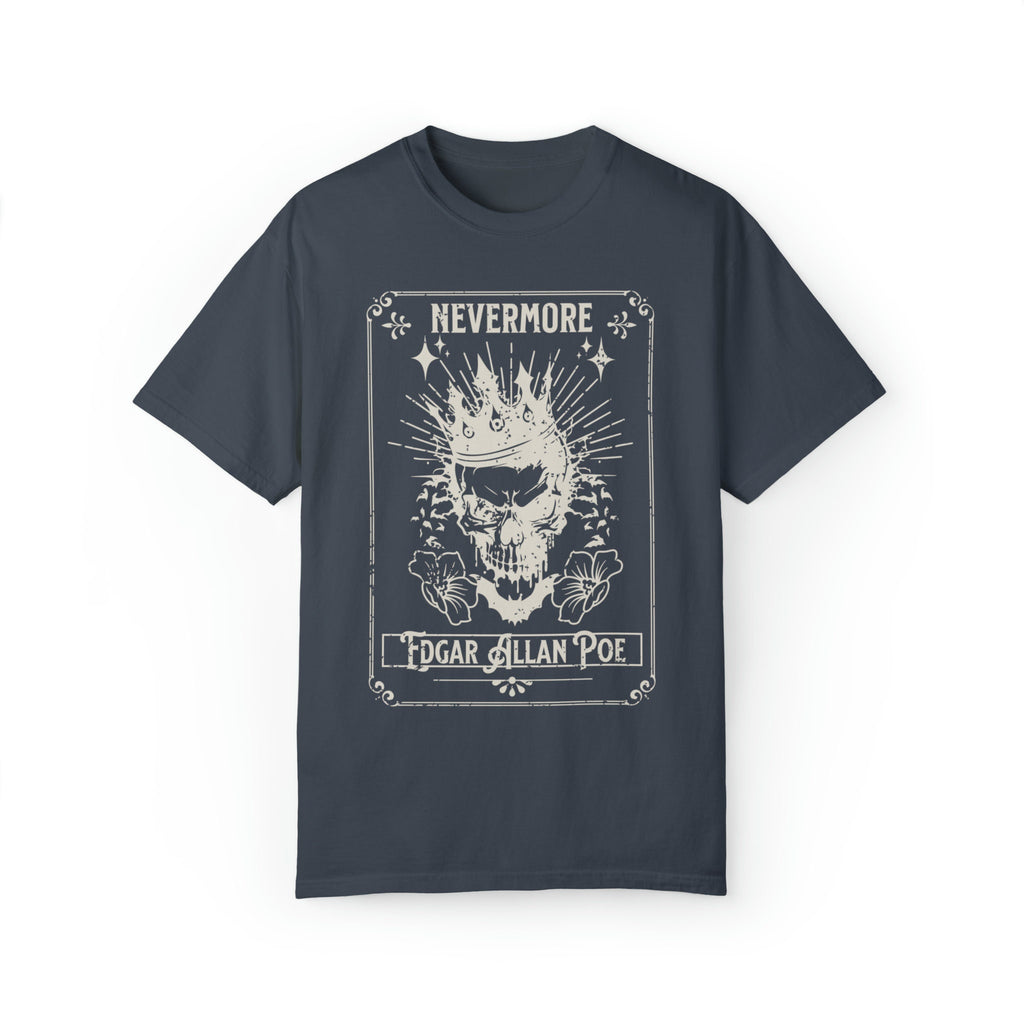 Edgar Allan Poe Nevermore Skull T-Shirt