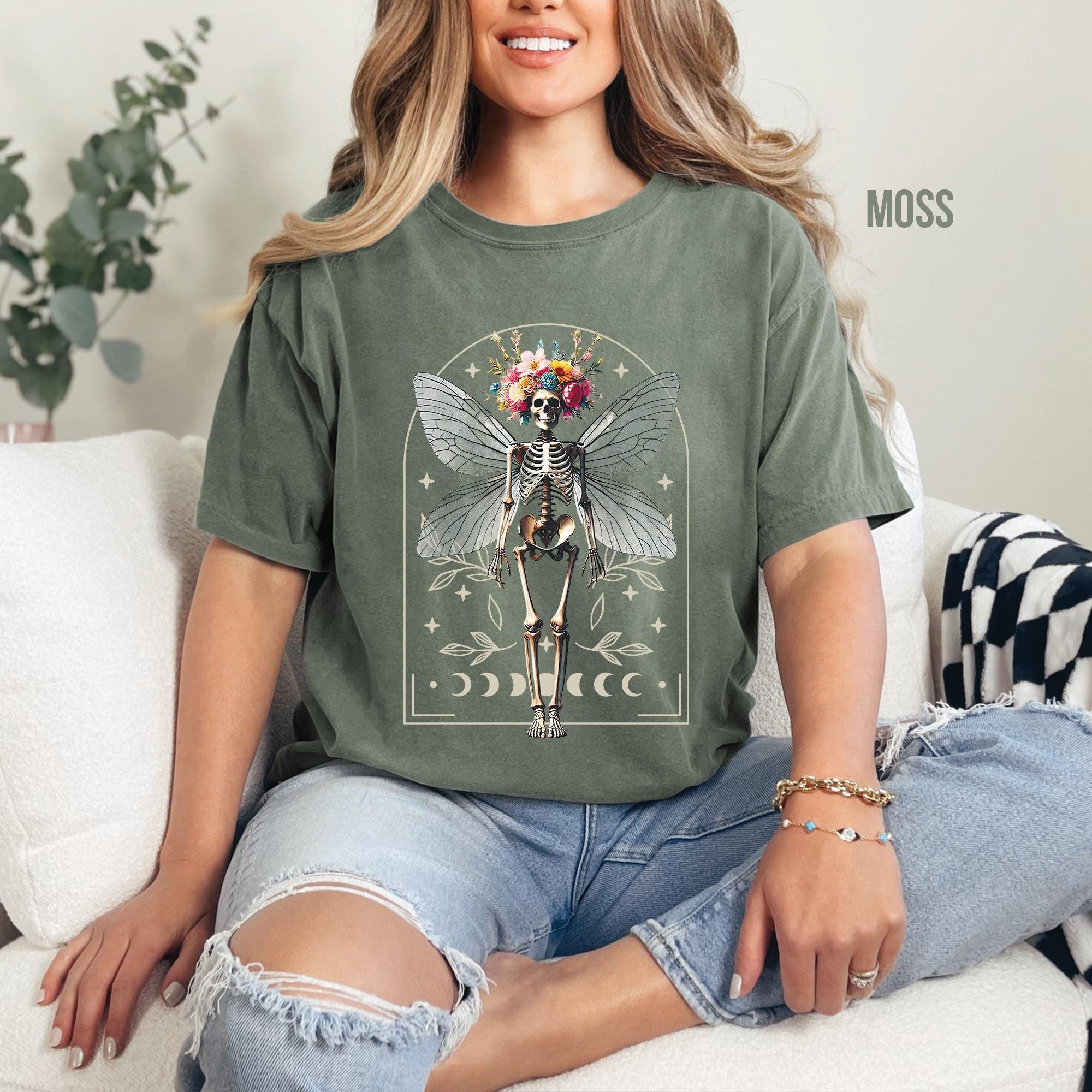 Fairy Grunge Skeleton Butterfly T-Shirt