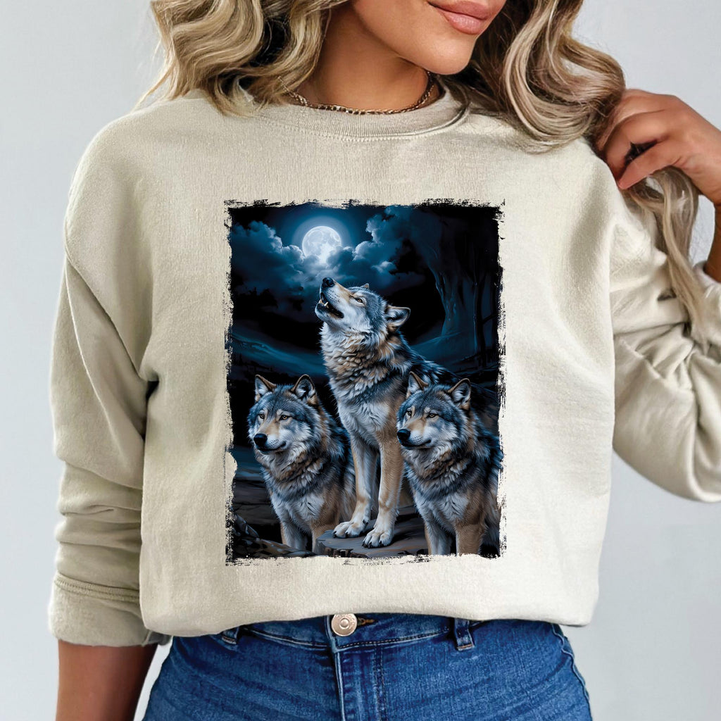 Wolves Howling Moon Sweatshirt