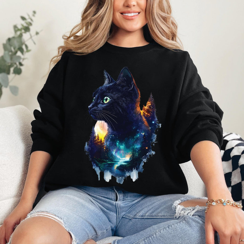 Cat Mountains Forest Sweatshirt
