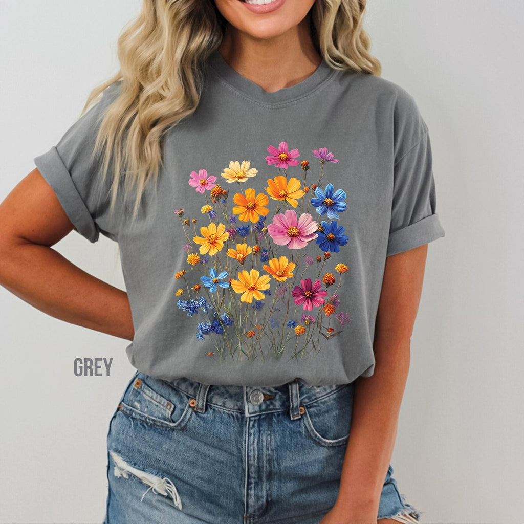 Vintage Boho Flowers T-Shirt