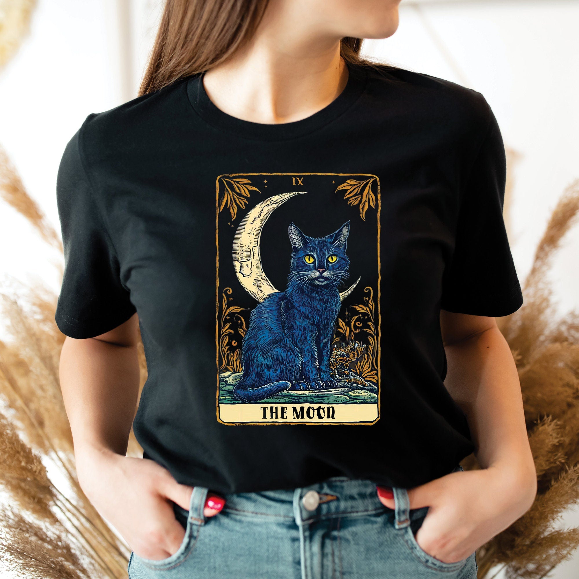 The Moon Tarot Card Shirt Cat Shirt