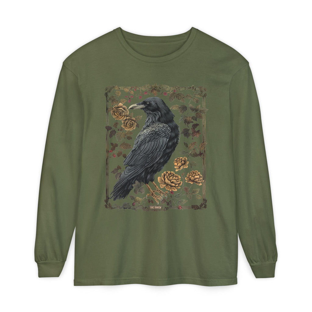 Vintage Raven Tarot Long Sleeve T-Shirt
