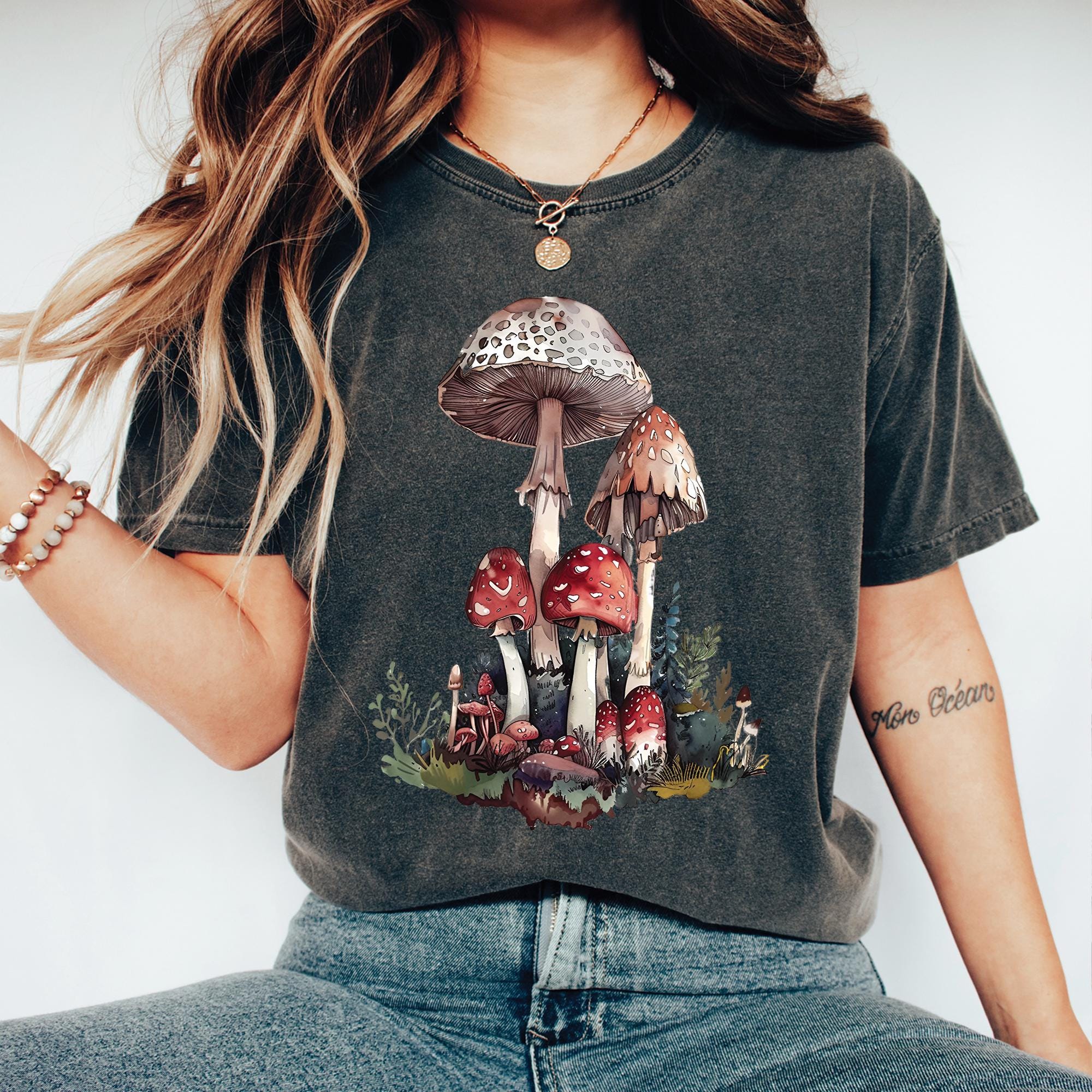 Forestcore Mushroom Shirt