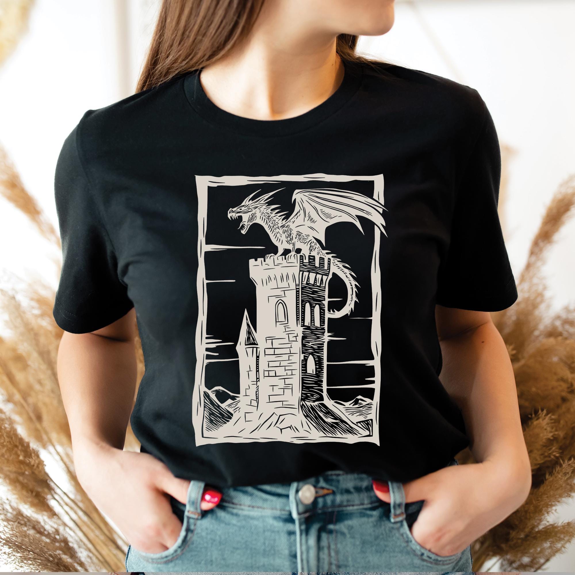 Vintage Dragon Retro Medieval Castlecore Shirt