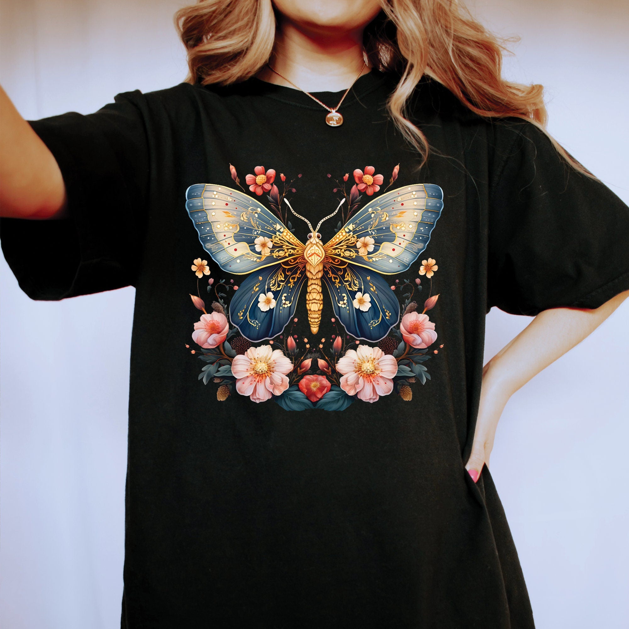 Floral Moth T-Shirt