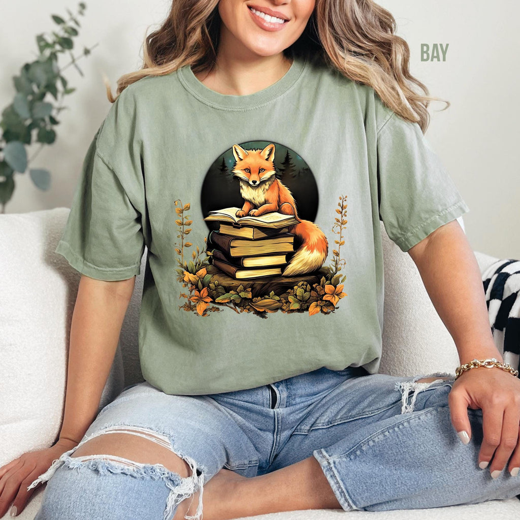 Fox Book Reading T-Shirt